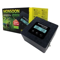 Monsoon NANO programmeerbaar nevelsysteem Zwart | Automatische luchtvochtigheidsregeling voor terraria en kassen