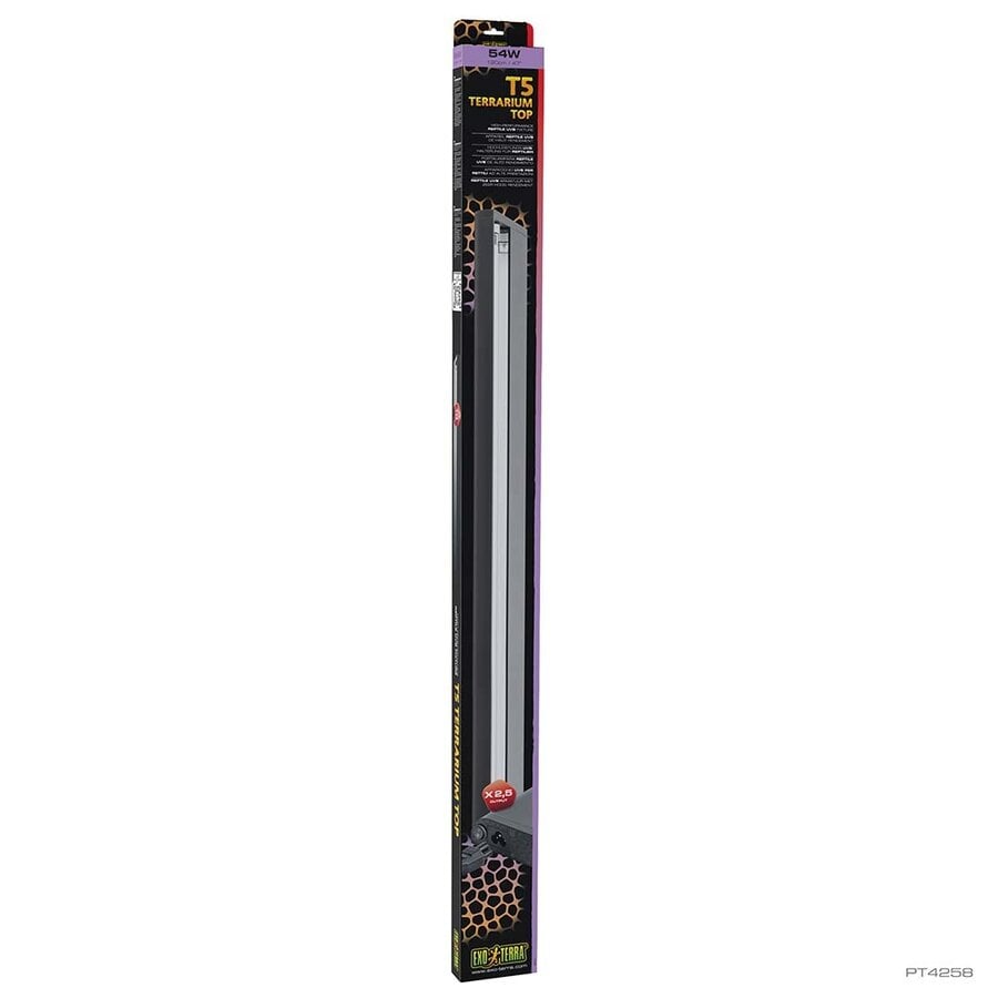 Ex t5 terrarium top reptile uvb armatuur Zwart 54W-1200MM