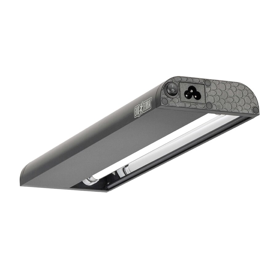 Ex t5 terrarium tT5 Terrarium Top UVB armatuur Zwart | 120 cm 54W met gepolijste reflectorop reptile uvb armatuur Zwart 54W-1200MM