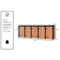 Container Ombouw Vijf Dubbel Rosie