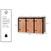 Container Ombouw Drie Dubbel Laura