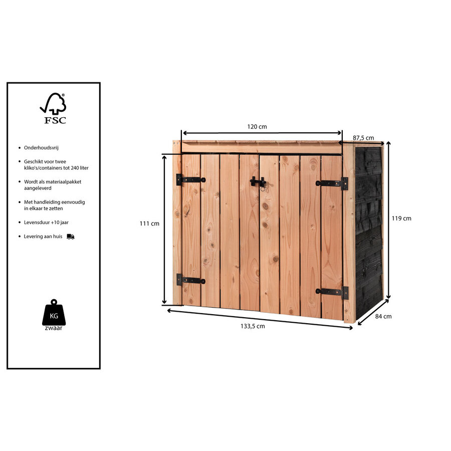 Container Ombouw Dubbel Yente
