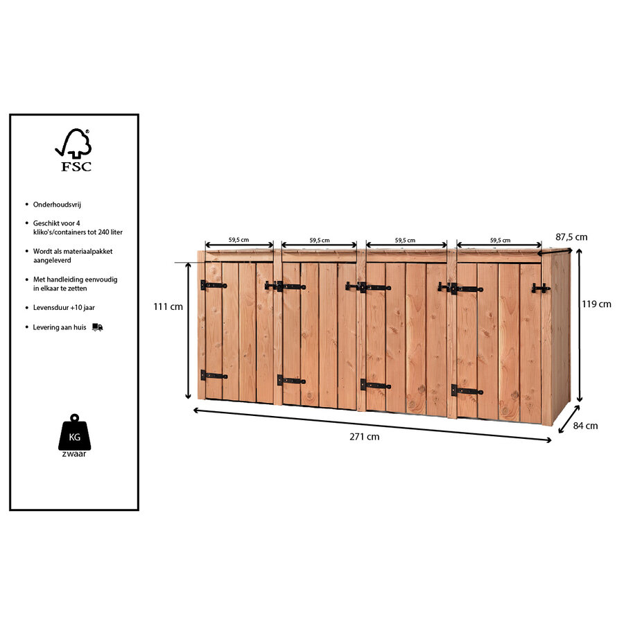 Container Ombouw Vier Dubbel Jet