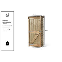 Tuinkast hout L Ruud