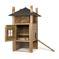 Hooiberg Pleun kippenhok 110 x 110 x 190 cm met nachthok links voor 4 kippen
