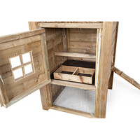 Hooiberg Pleun kippenhok 110 x 110 x 190 cm met nachthok links voor 4 kippen