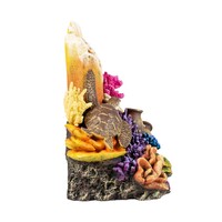 Koraalgrot recht meerkleurig | M 23 x 14 x 18 cm | L 31 x 17,5 x 28 cm