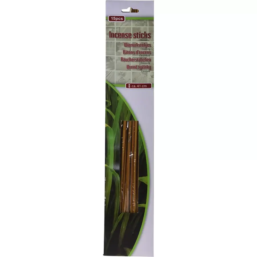 Wierookstokjes met citronella 15 stuks