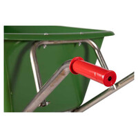 Kruiwagen 160 Liter Poly Met Verzinkt Onderstel 2-wiel