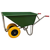 Kruiwagen 160 Liter Poly Met Verzinkt Onderstel En 2 Anti-Lek Banden