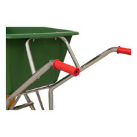 Kruiwagen 160 Liter Poly Met Verzinkt Onderstel En 2 Anti-Lek Banden