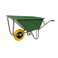 Kruiwagen 160 Liter Poly Met Verzinkt Onderstel En Anti-Lek Band