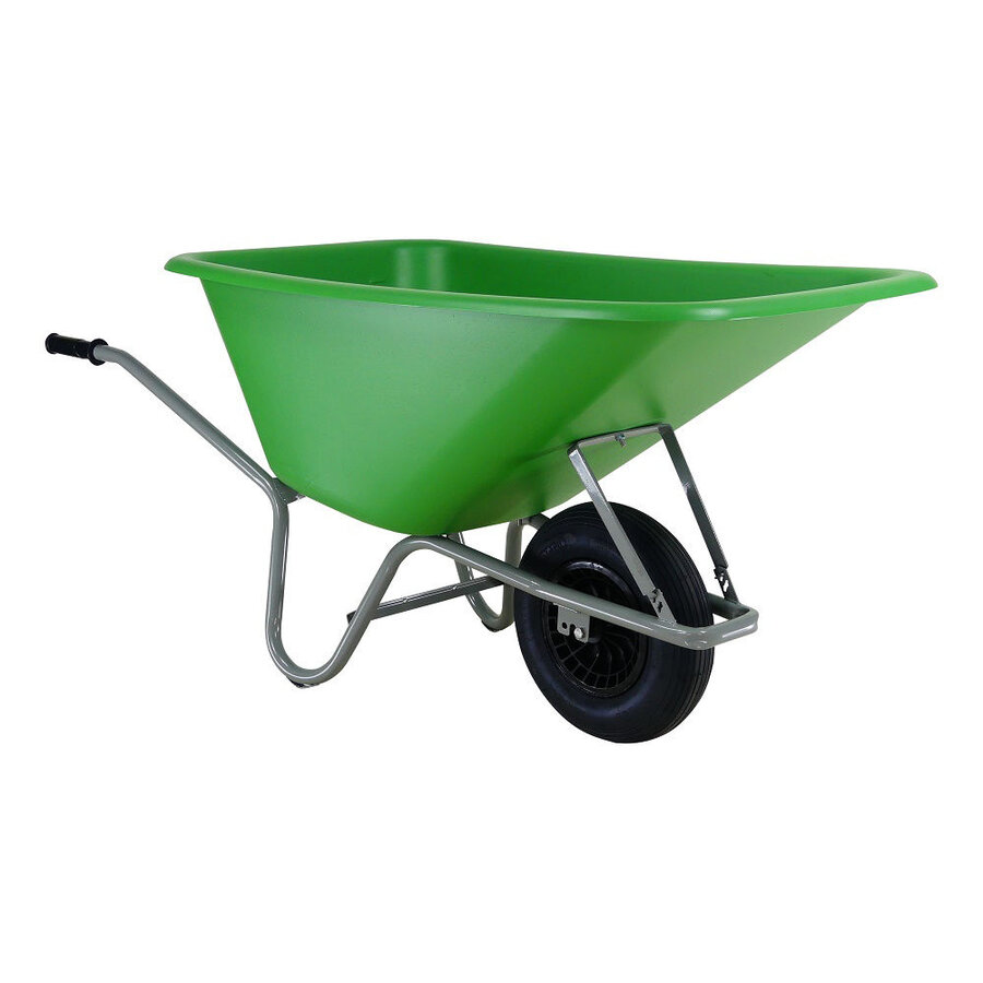 Kruiwagen Forza HDPE Bak Groen Met Luchtbandwiel