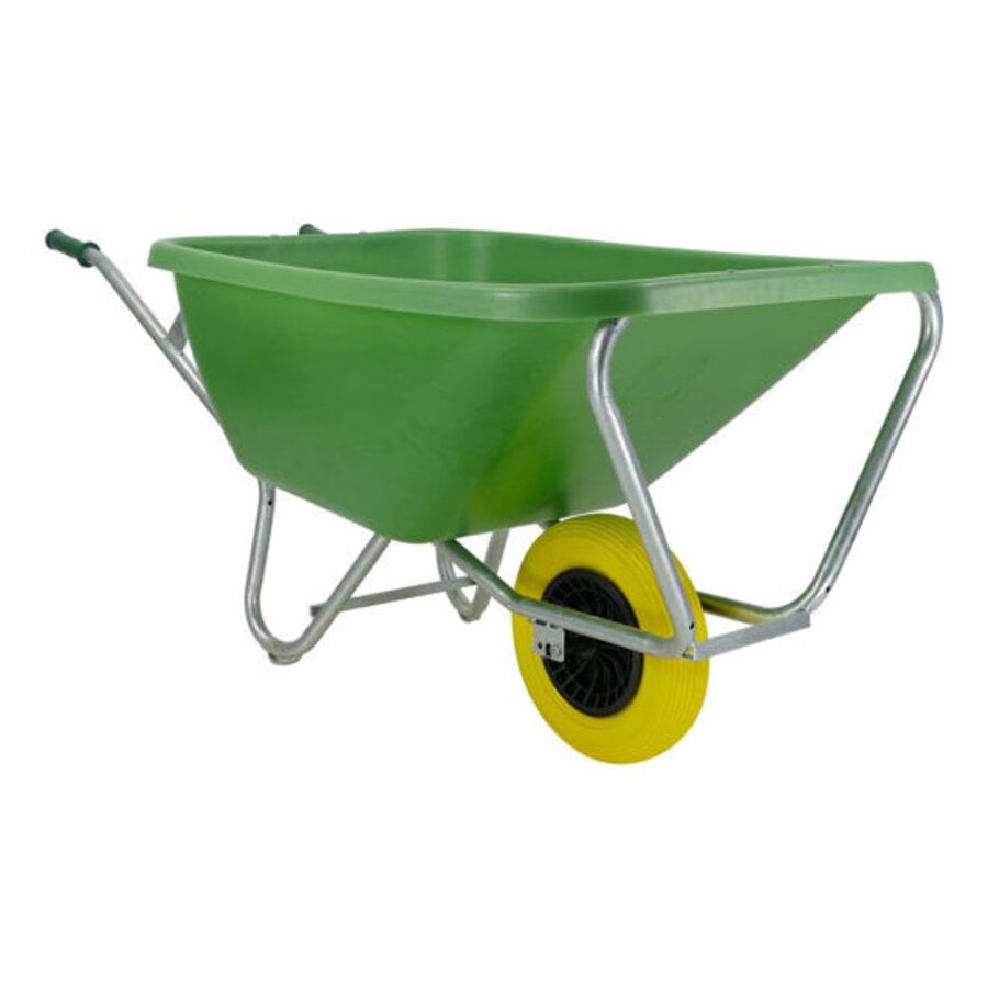 Kruiwagen F&S 200 Liter Groen Met Anti-Lek Band