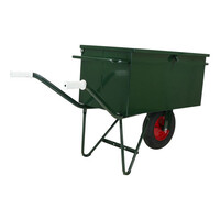 Fort Kistkruiwagen ST2 180 liter afsluitbaar met stalen bak