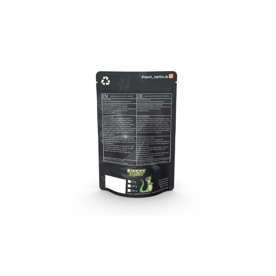 Calcium + D3 voor reptielen