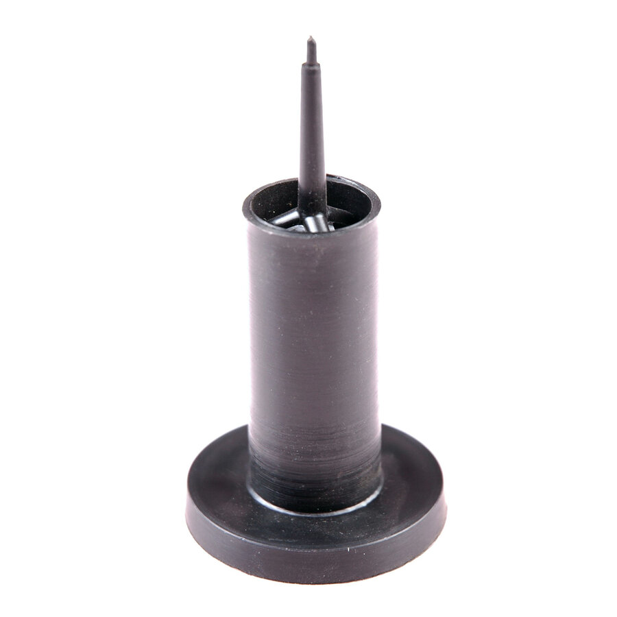 Stofkapje Zwart 20 CM Voor Lange As