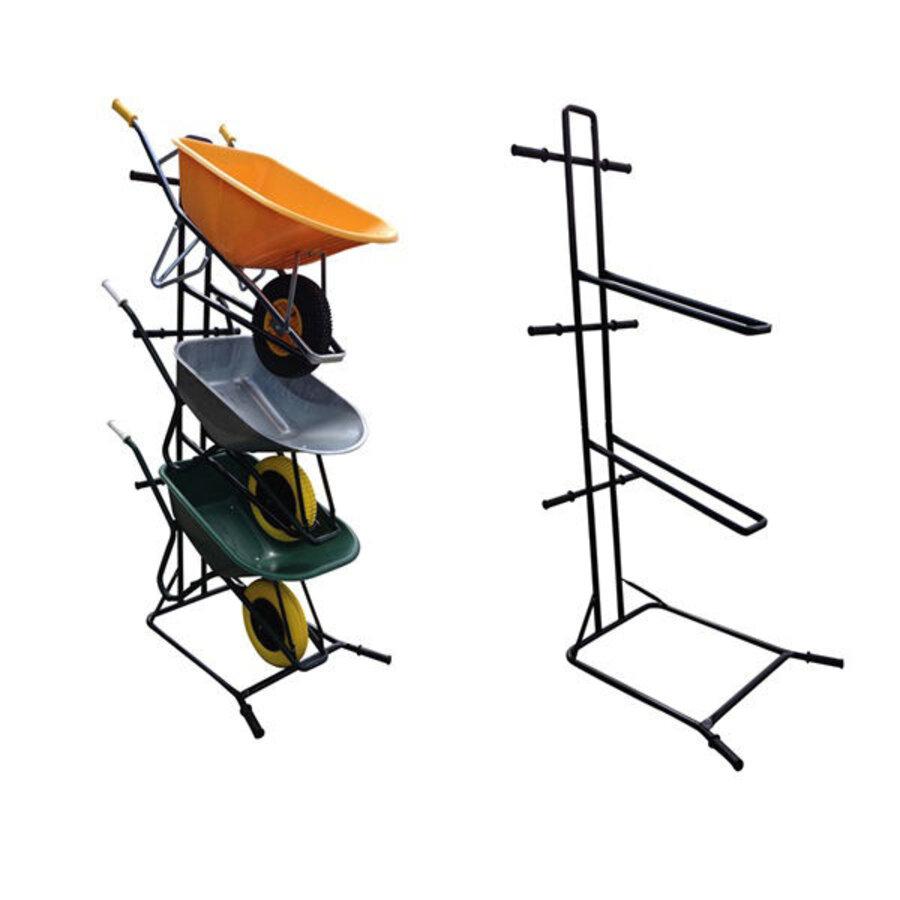 Presentatiestandaard Voor 3 Kruiwagens