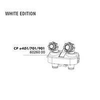 CP e4/7/901 Slangaansluitblok Wit