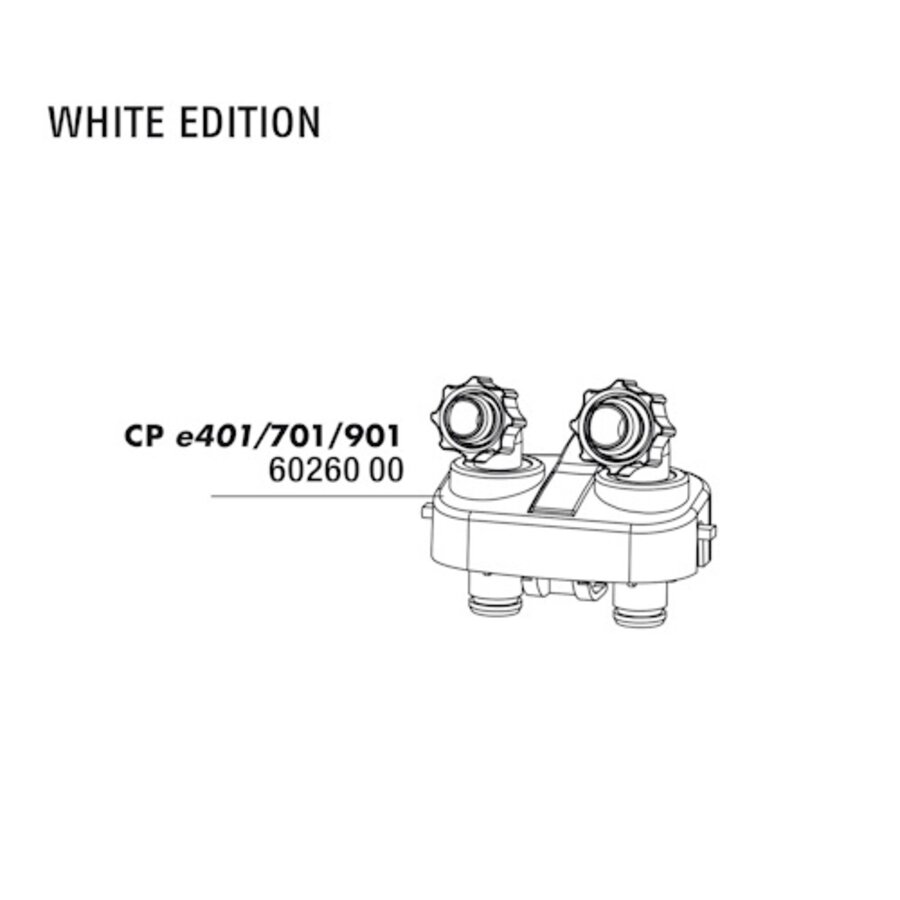 CP e4/7/901 Slangaansluitblok Wit