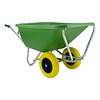 Kruiwagen F&S 200 Liter Groen Met 2 Anti-Lek banden