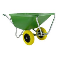 Kruiwagen F&S 200 Liter Groen Met 2 Anti-Lek banden