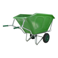 Kruiwagen F&S 500 Liter Groen Met 2 Luchtbanden