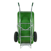 Kruiwagen F&S 500 Liter Groen Met 2 Luchtbanden