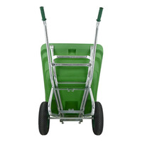 Kiep Kruiwagen F&S 300 Liter Groen Met 2 luchtwielen