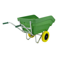 Kiep Kruiwagen F&S 300 Liter Groen 2 Anti-Lek Banden