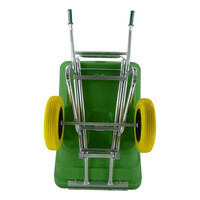 Kiep Kruiwagen F&S 300 Liter Groen 2 Anti-Lek Banden