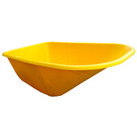 Bak Voor Kruiwagen HDPE Geel 100 Liter