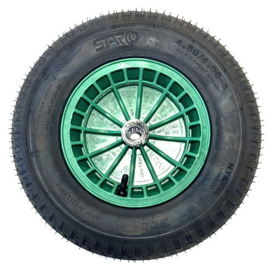 Kunststof Velg Groen Met 4ply Band