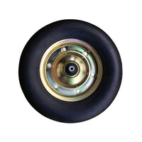 Massief Wiel Met Gegalvaniseerde Velg As 13 CM