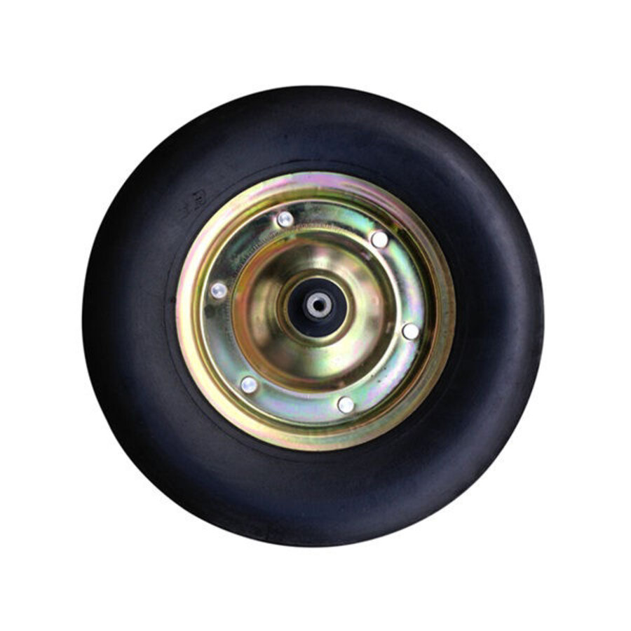 Massief Wiel Met Gegalvaniseerde Velg As 13 CM