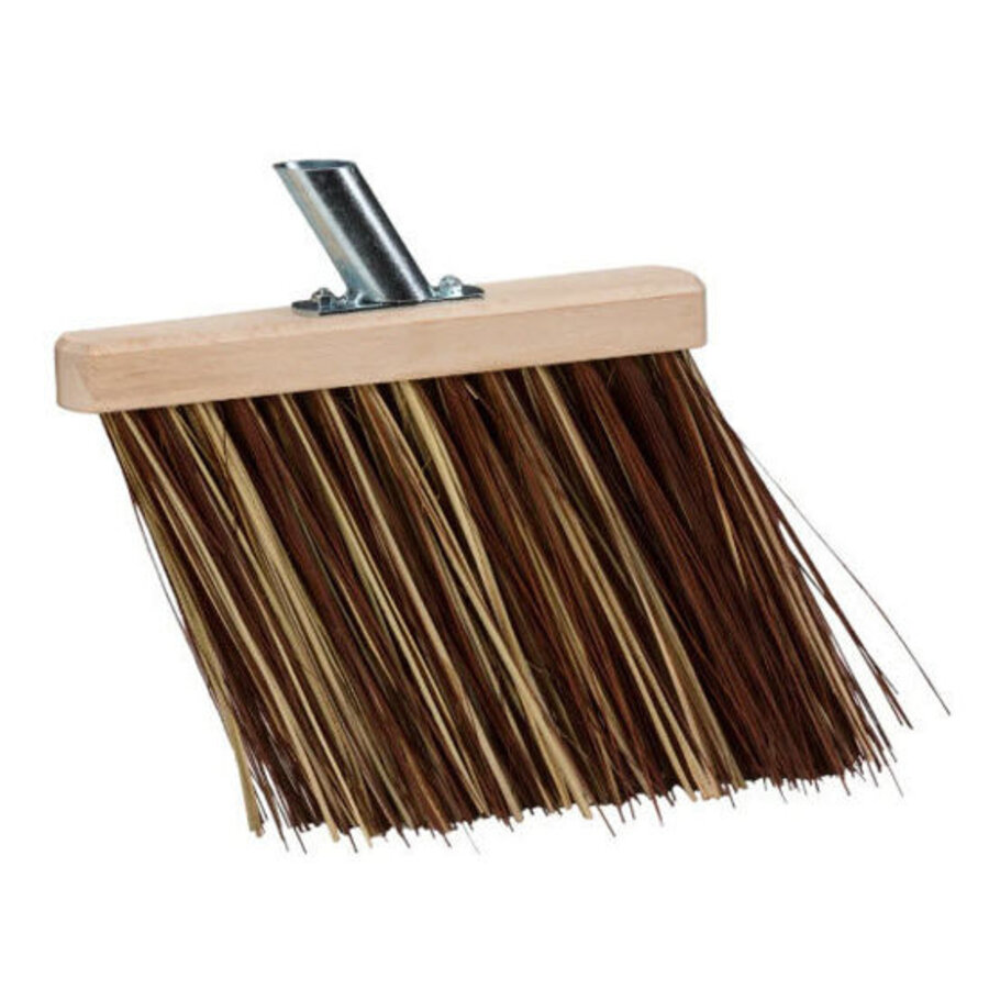 Gootbezem 28 cm met bahia natuurvezels en steelhouder FSC 100%