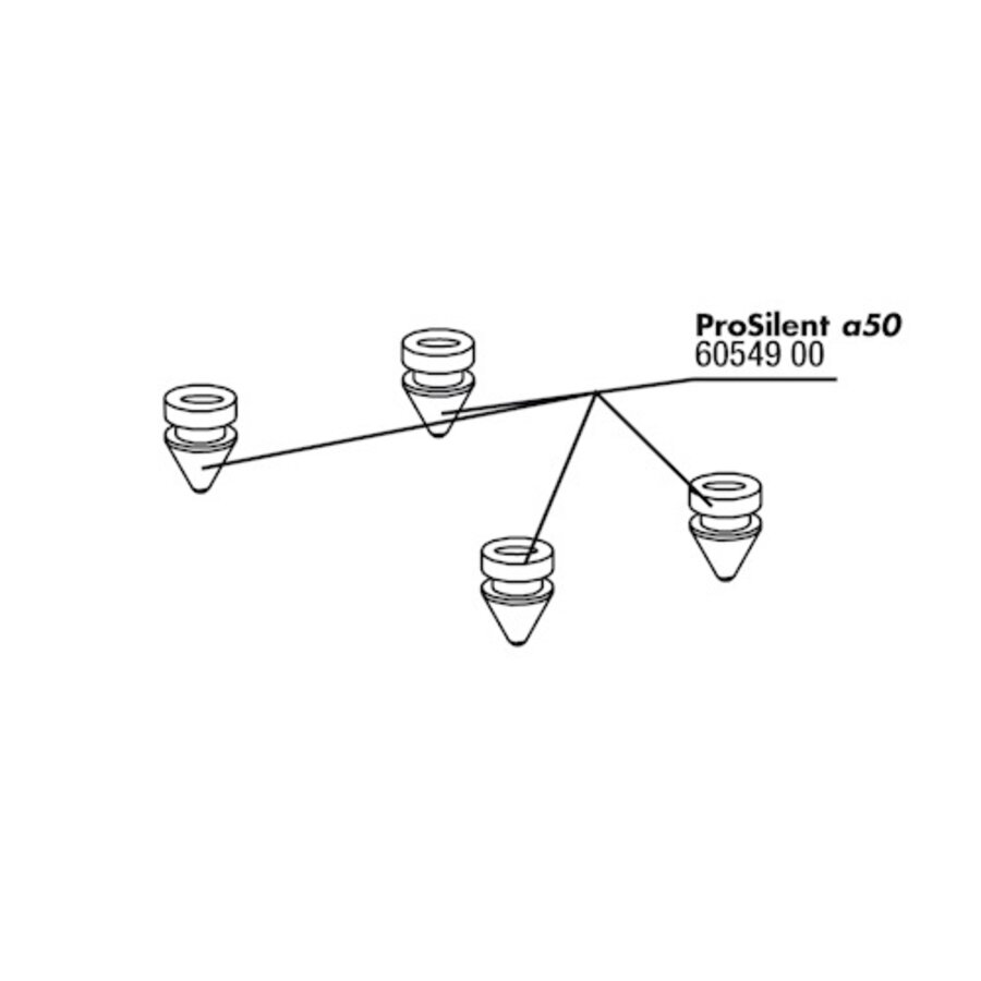 PS/PA a50 rubberen voetjes (4 stuks)