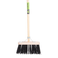Straatbezem FSC 29 cm met harde PPN-kunstvezel en steel 150 cm