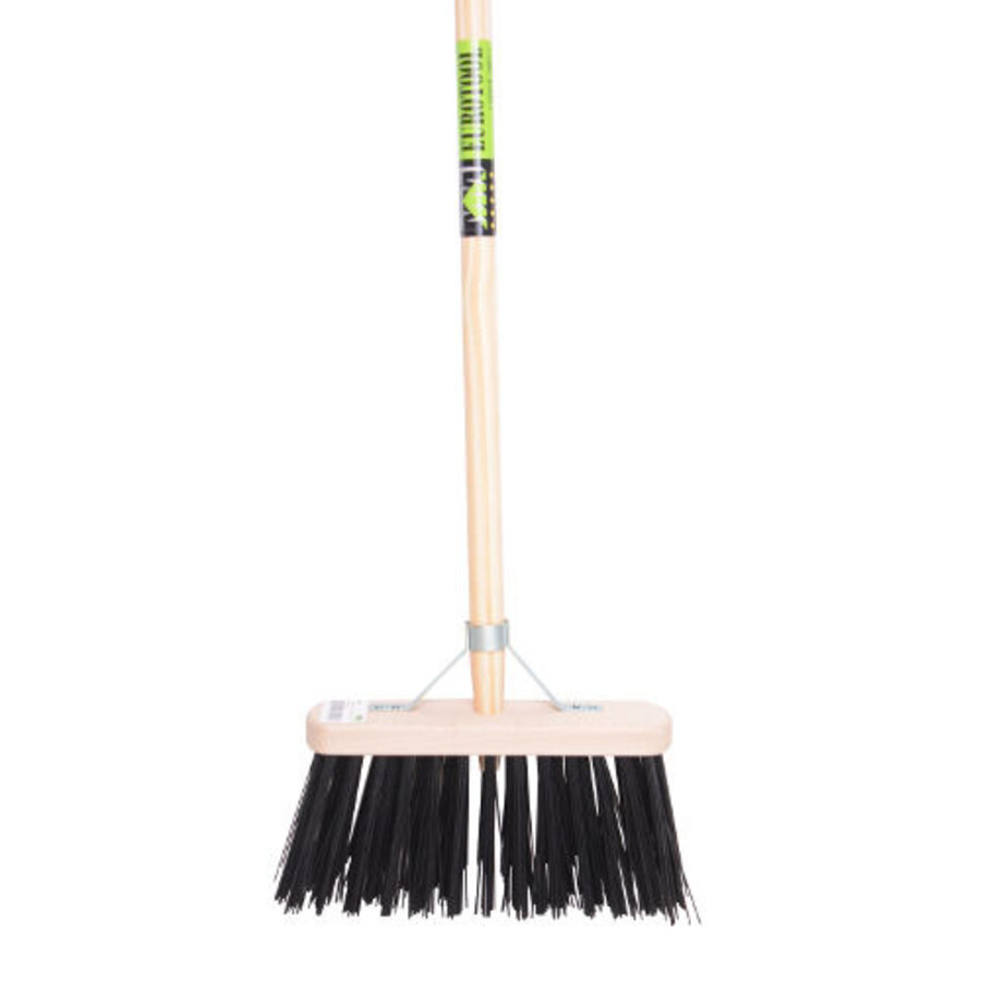 Straatbezem FSC 29 cm met harde PPN-kunstvezel en steel 150 cm