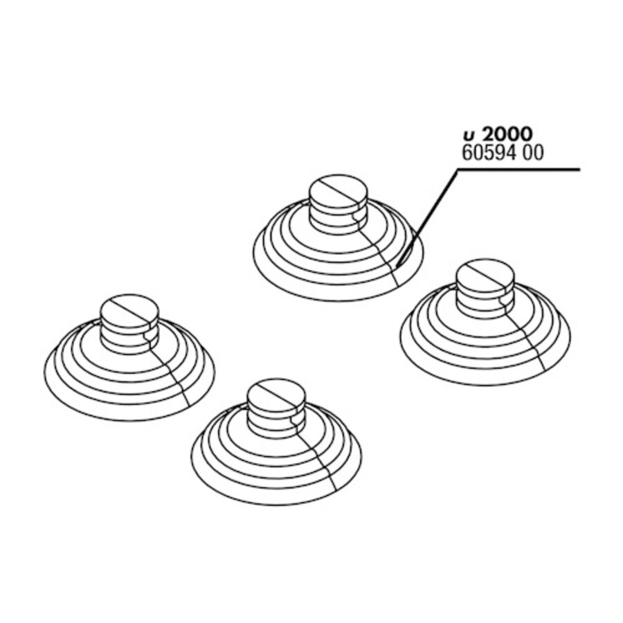 ProFlow Zuignappen 20MM (4 stuks)