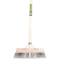 Staaldraad bezem 30 cm met steel van 140 cm
