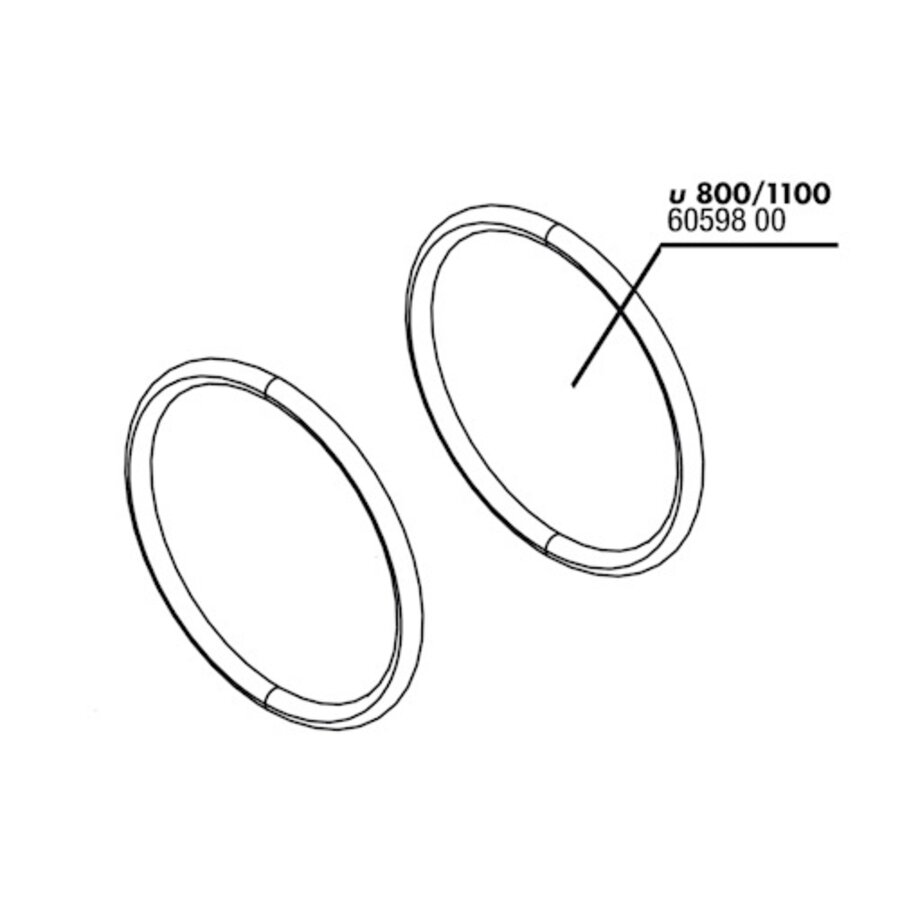 ProFlow O-Ring (2x) Afdekking + Slangaansluiting