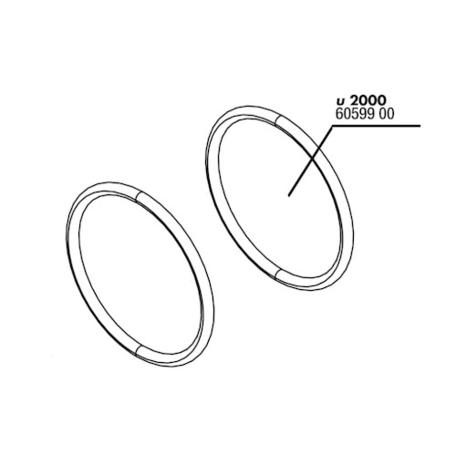 ProFlow O-Ring (2x) Afdekking + Slangaansluiting