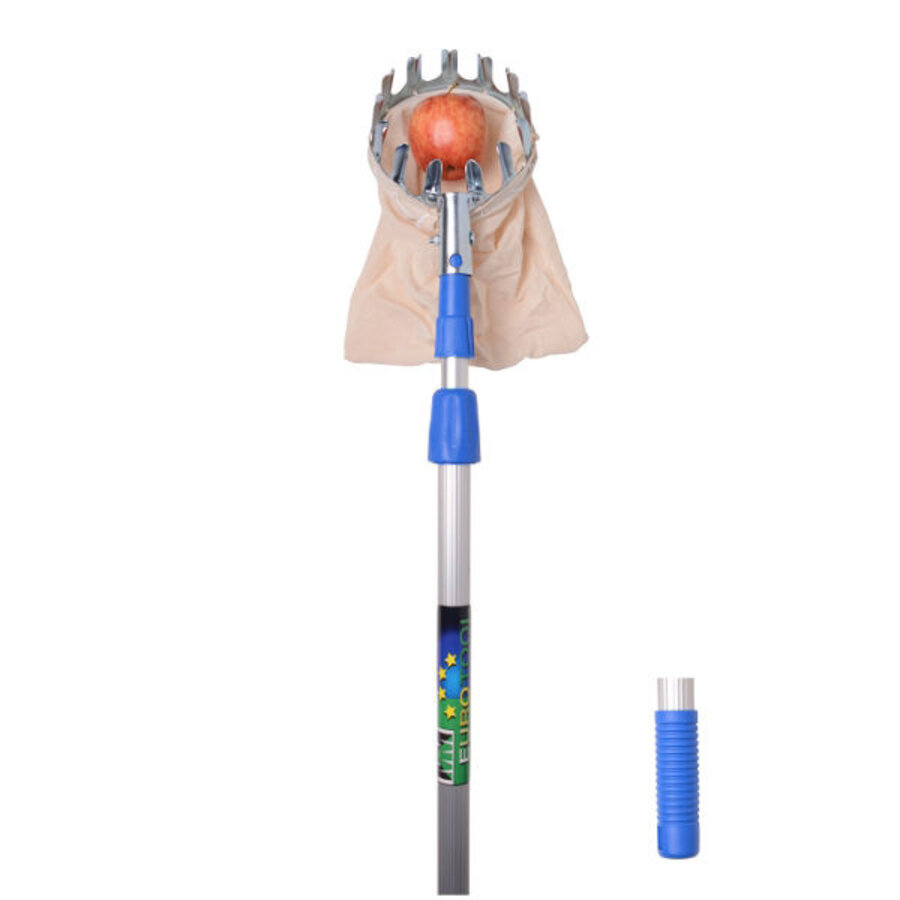 Fruit- en appelplukker met linnen opvangzak Ø 110 mm zonder steel
