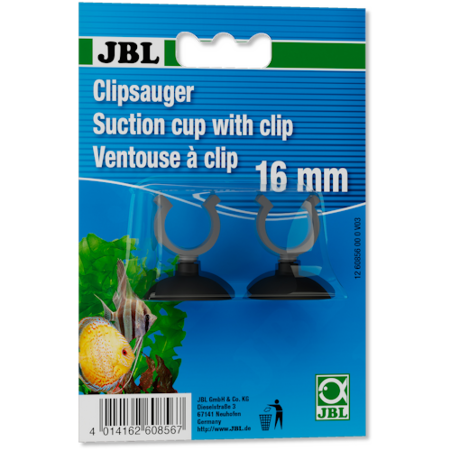 Universele Zuignap met klem 16MM