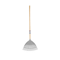 Gazonhark met essen steel 137 cm en 24 tanden