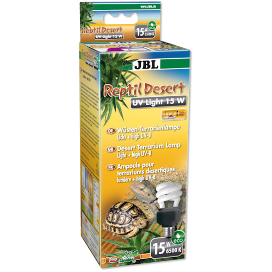 ReptilDesert UV Light 15W UV-A en UV-B lamp voor woestijnreptielen