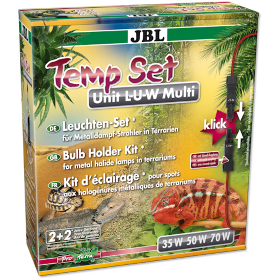 TempSet Unit L-U-W Multi installatieset voor metaaldamp terrariumlamp