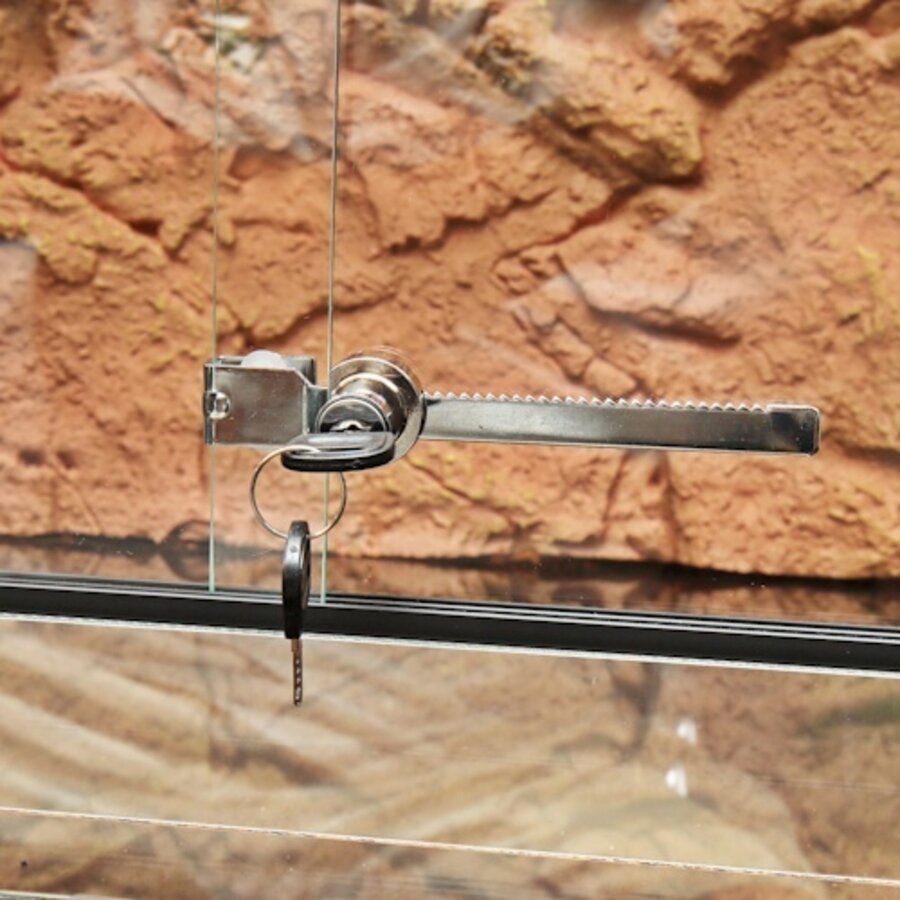 Slot voor terrariumruiten voor glazen schuifdeuren 3-6 mm