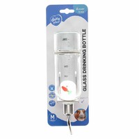 Glazen drinkfles voor knaagdieren